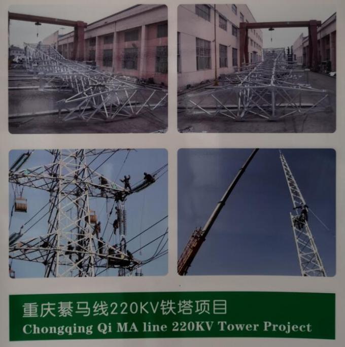 Communication Telecommunic Steel Mono Pole Telecom Three Legs Tower With 86 Galvanization Standard 0