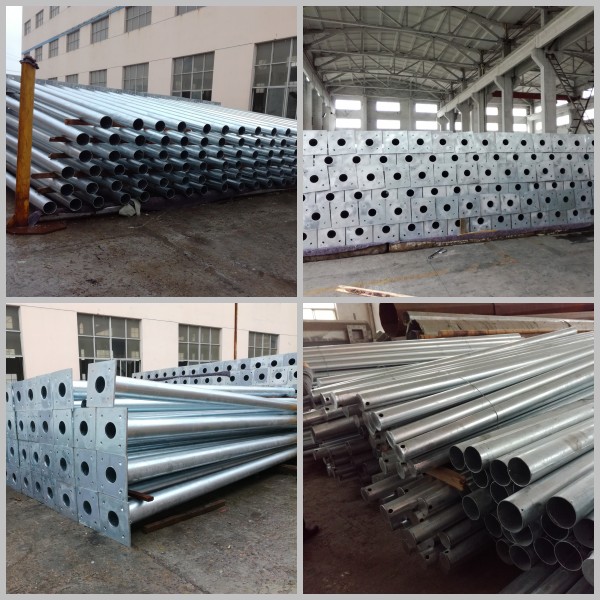 138KV NGCP Electrical Steel Pole Power Transmission Line For Distribution 1