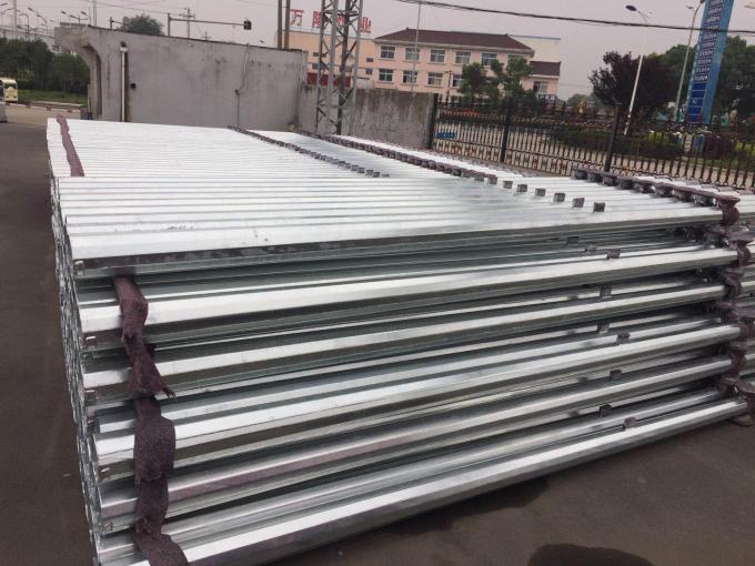 12M 16KN Steel Tubular Electric Pole For Electrical Distribution Line Transmission Project 0