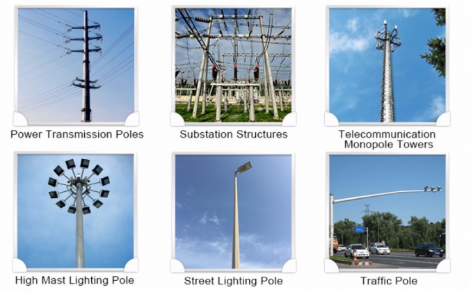 Durable Galvanized Electrical Tower For African Burundi Electrical Line Project 0