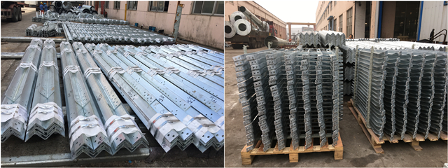 90FT Foundation Type 2 Segements Polygonal Pole Hot - Dip Galvanization 0