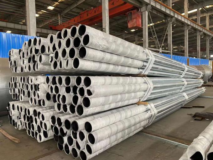 Customized Surface Treatment Galvanized Steel Pole For Electricity Distribution 3
