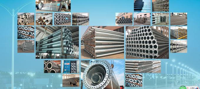 Electric Lattice Masts Steel Pole Galvanized Power Transmission Line Electrical Steel Tubular 2