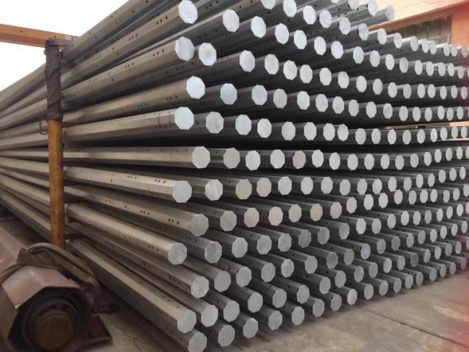 69KV Electrical Galvanized Steel Utility Poles Power Transmission Pole 2