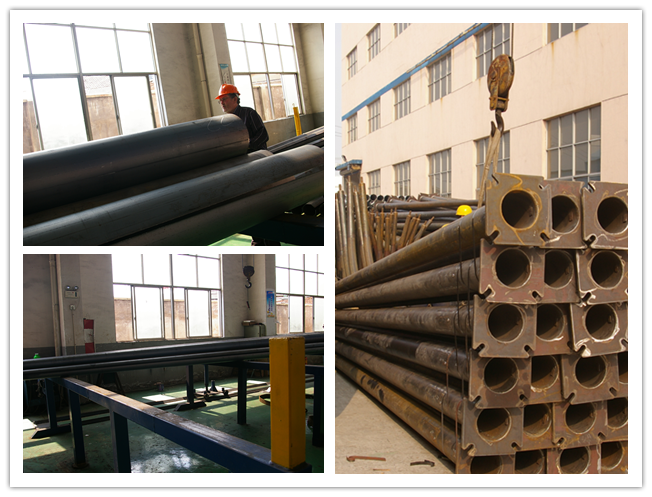 11m Powder Coating Single Arm Galvanized Octagonal Pole Waterproof Hot Rolled Steel 2