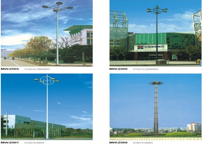 Professional 25m 8 Sides Galvanized Steel Outdoor Square Light Pole 10  KV ~550 KV 1