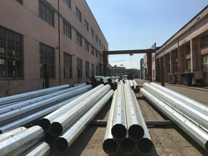 Q235 Hot Dip Galvanized Pole For Electrical Transmission 0