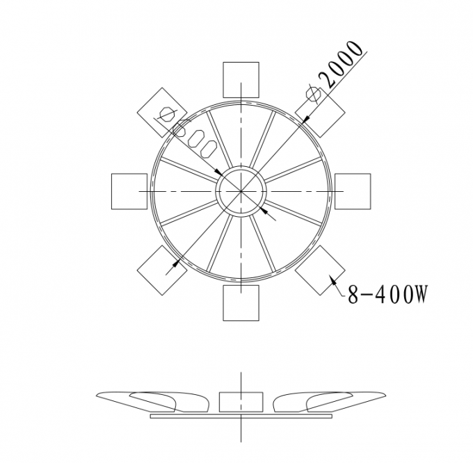 25-40m Galvanized High Mast Pole GR65 For Garden/Square/Street/Stadium 2