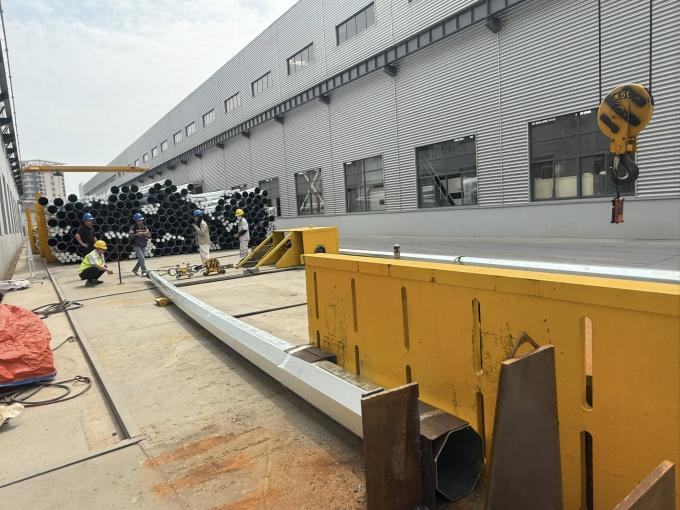 80FT 90FT 138KV Galvanized Steel Power Poles for Electrical Distribution 1