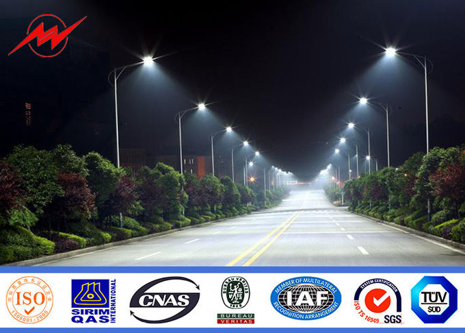 10m15m 20m Polygon Outdoor Lighting Poles, Street Light Solar Poles Galvanization Steel 0